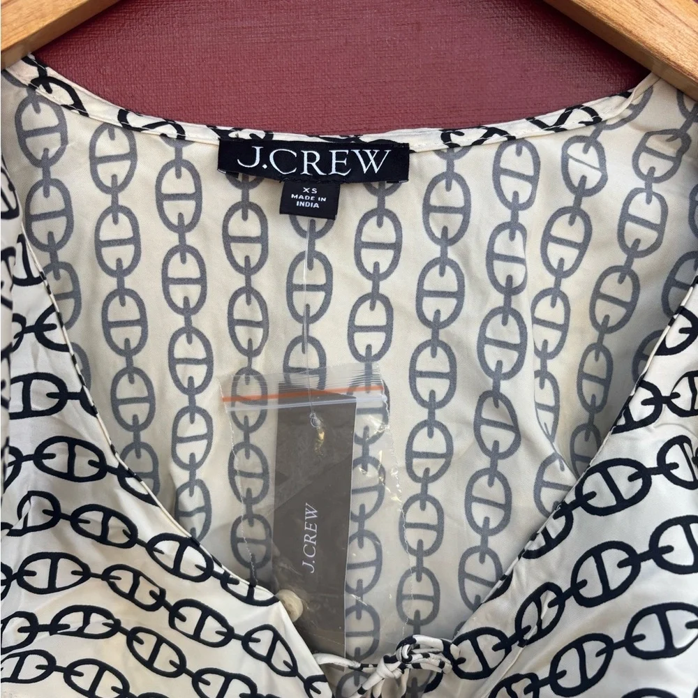 J Crew Goldie Top in Chain Print NWT